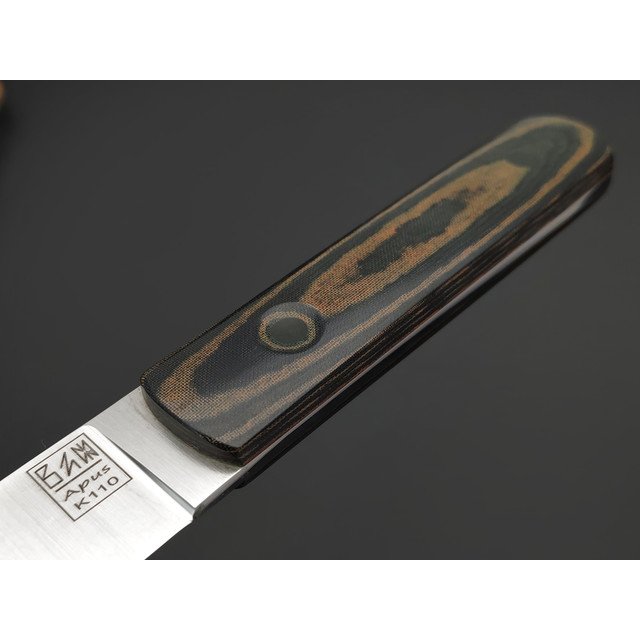 Zh Knives нож Сихан сталь K110 satin, рукоять Micarta dark green & olive, пины карбон