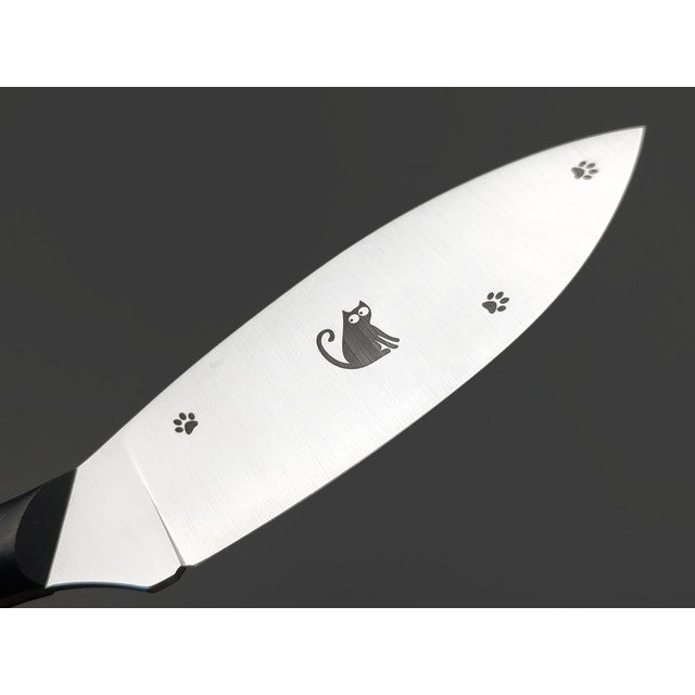 Золотое Сечение нож Загадочная Лагерта - Котики, сталь Aus-10Co satin, спуски конвекс, рукоять G10 black