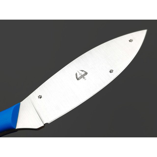 Золотое Сечение нож Канадский MINI - Котики, сталь Aus-10Co satin, рукоять G10 blue