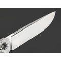 TuoTown складной нож Espada TEP-MKCS сталь TMAX satin, рукоять Crystal titanium grey, carbon fiber chaotic gold.