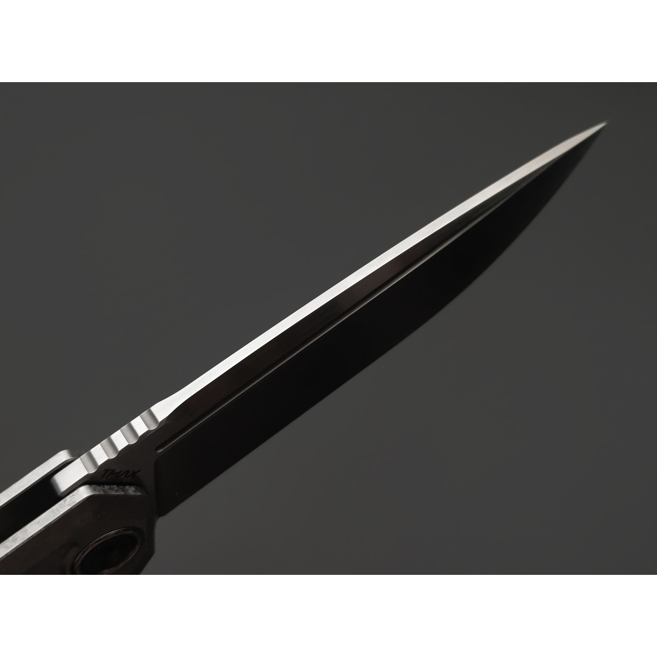 TuoTown складной нож Espada TEP-MKCS сталь TMAX satin, рукоять Crystal titanium grey, carbon fiber chaotic gold.