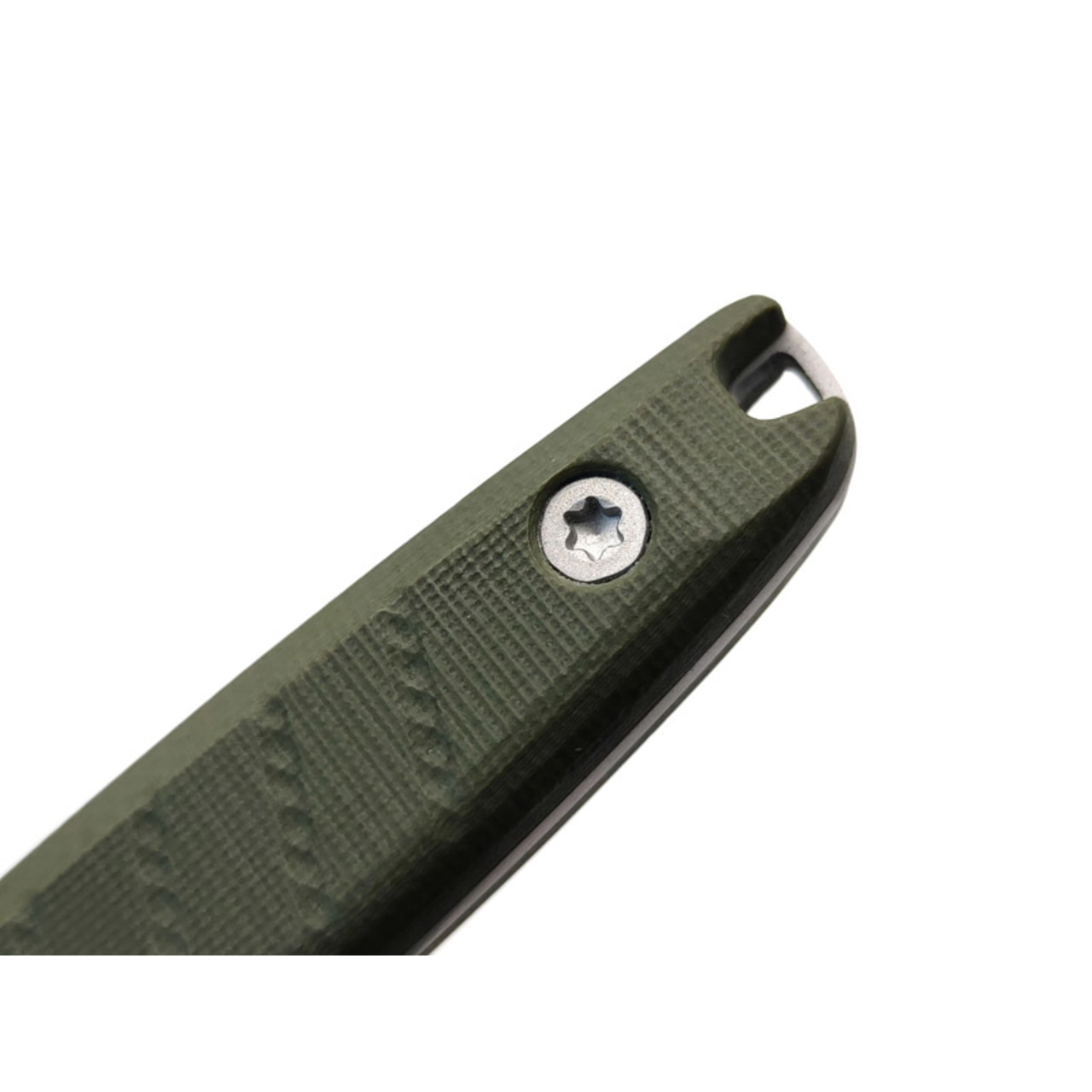 Град Горький нож Шторм сталь Aus-10Co bead blast, рукоять G10 olive.
