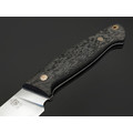 Град Горький нож Охотник сталь VG-10 satin, рукоять Carbon fiber, G10 white, мозаичные пины. Град Горький нож Охотник сталь VG-10 satin, рукоять Carbon fiber, G10 white, мозаичные пины.