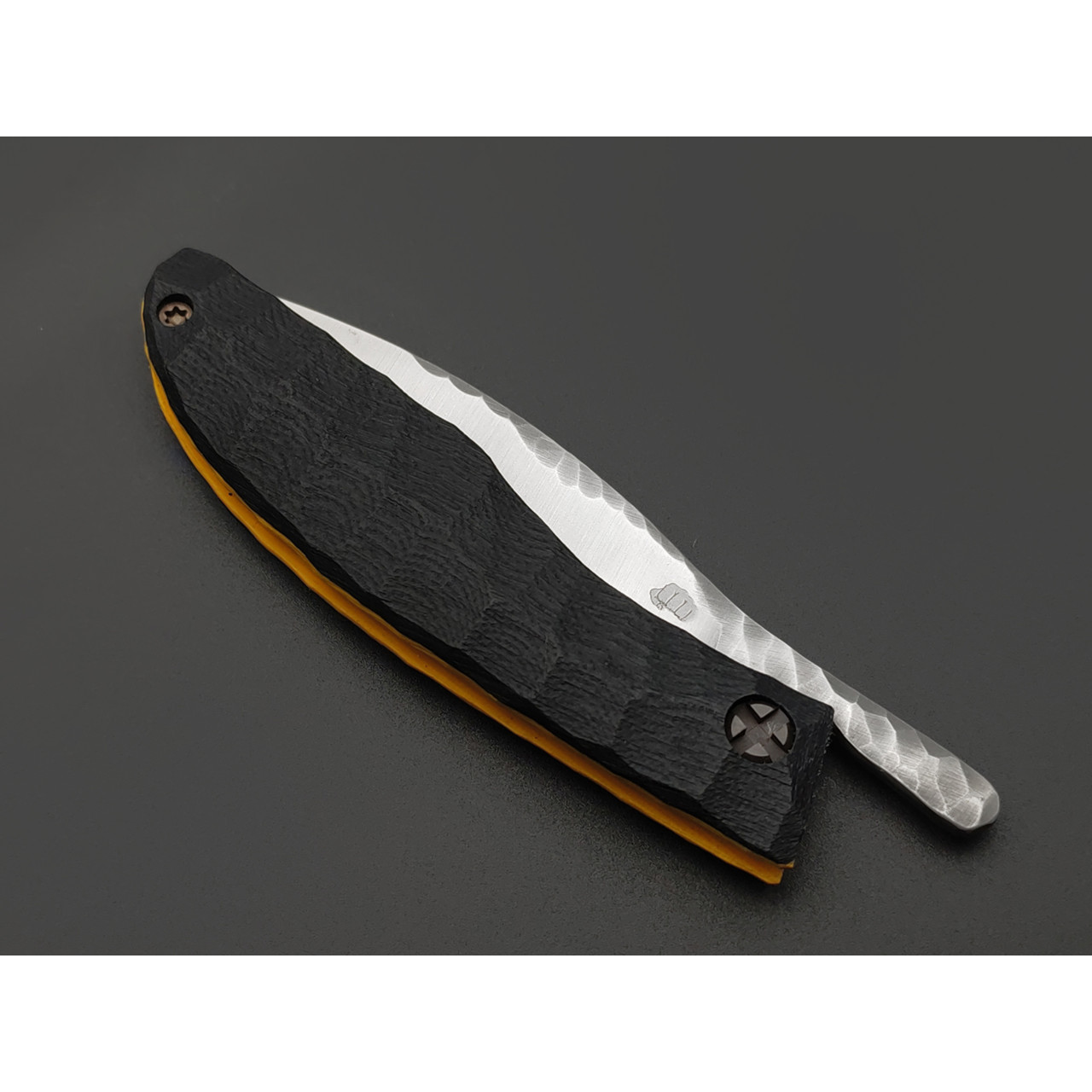 Андрей Кулаков фрикционный нож Канадец KUL0209 сталь VG-10 satin, рукоять G10 black & yellow