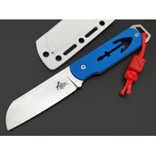 Секира Сочи нож Карась сталь Aus-10 сатин, рукоять G10 синий