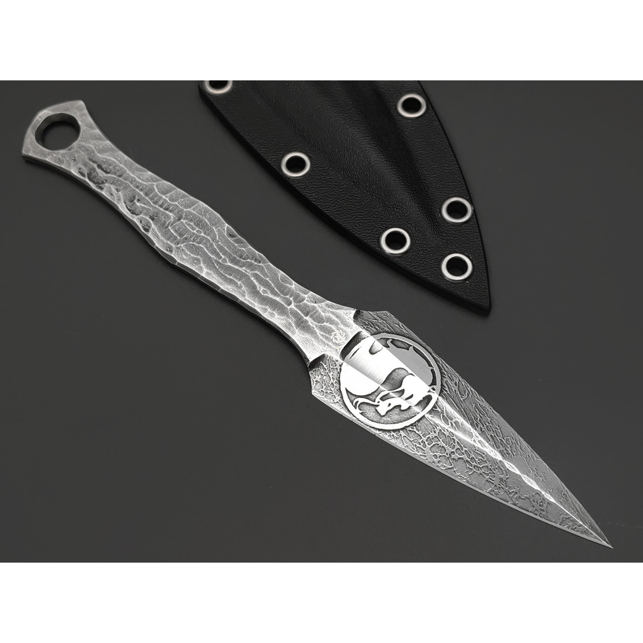 Neyris Knives нож скелетный Кунай "Mortal Combat" сталь N690 худ. травление, рукоять сталь