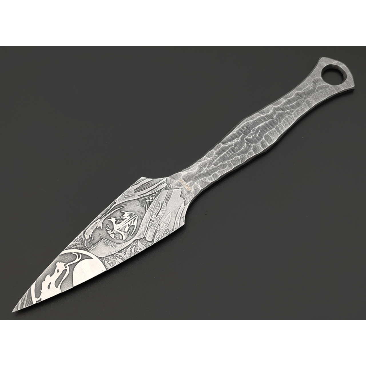 Neyris Knives нож скелетный Кунай "Mortal Combat" сталь N690 худ. травление, рукоять сталь