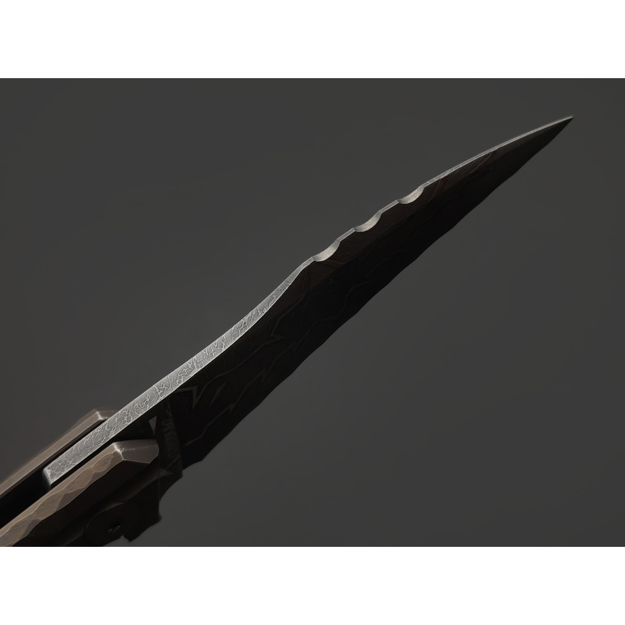 Neyris Knives нож складной Reaper сталь Magnacut худ. травление, рукоять Titanium