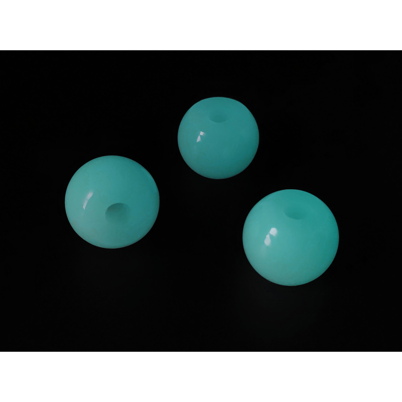 DwarfCustom бусина Dragonball с люминофором transparent Cyan