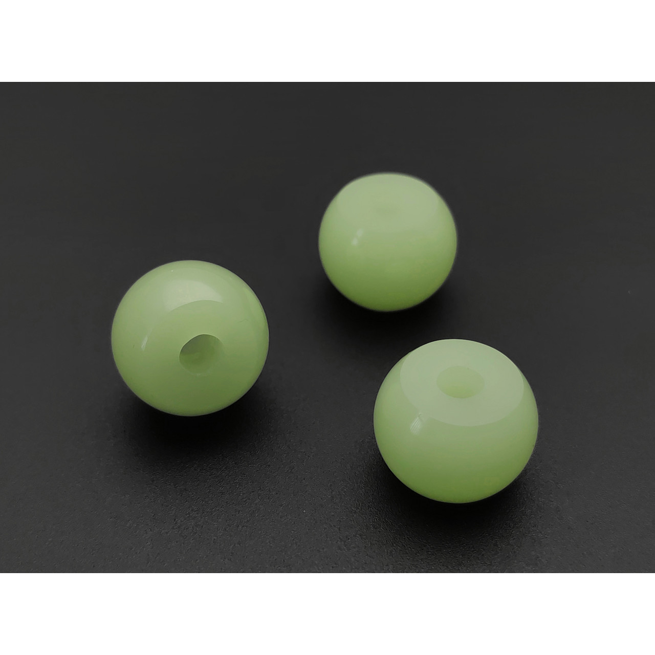 DwarfCustom бусина Dragonball с люминофором transparent Green