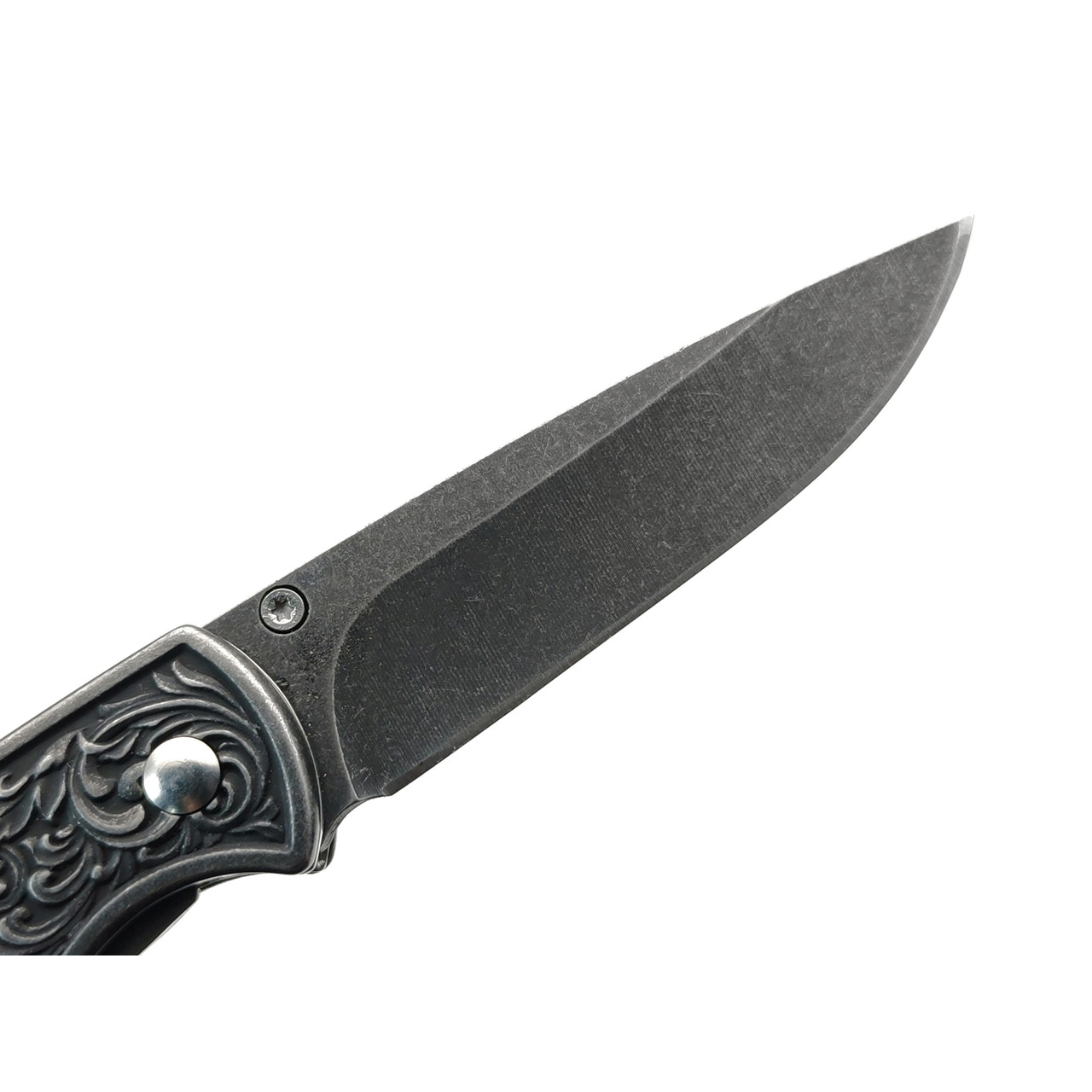 Stinger нож складной FK-S055B сталь 3Cr13 блэквош, рукоять Сталь, дерево