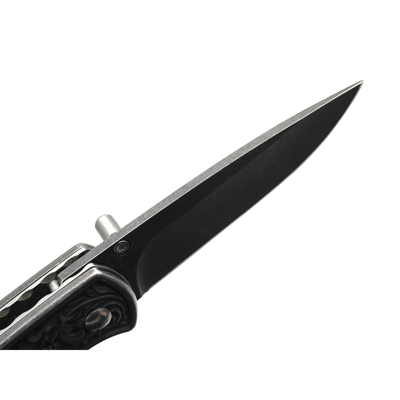 Stinger нож складной FK-S055B сталь 3Cr13 блэквош, рукоять Сталь, дерево