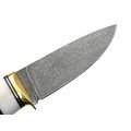 Товарищество Завьялова нож Шаман сталь ХВ5, рукоять стаб. Карельская берёза, кориан, латунь