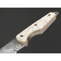 Old Pirate Bones нож Белый мозаичная дамасская сталь, рукоять Раффир, латунь, гранаты Old Pirate Bones нож Белый мозаичная дамасская сталь, рукоять Раффир, латунь, гранаты