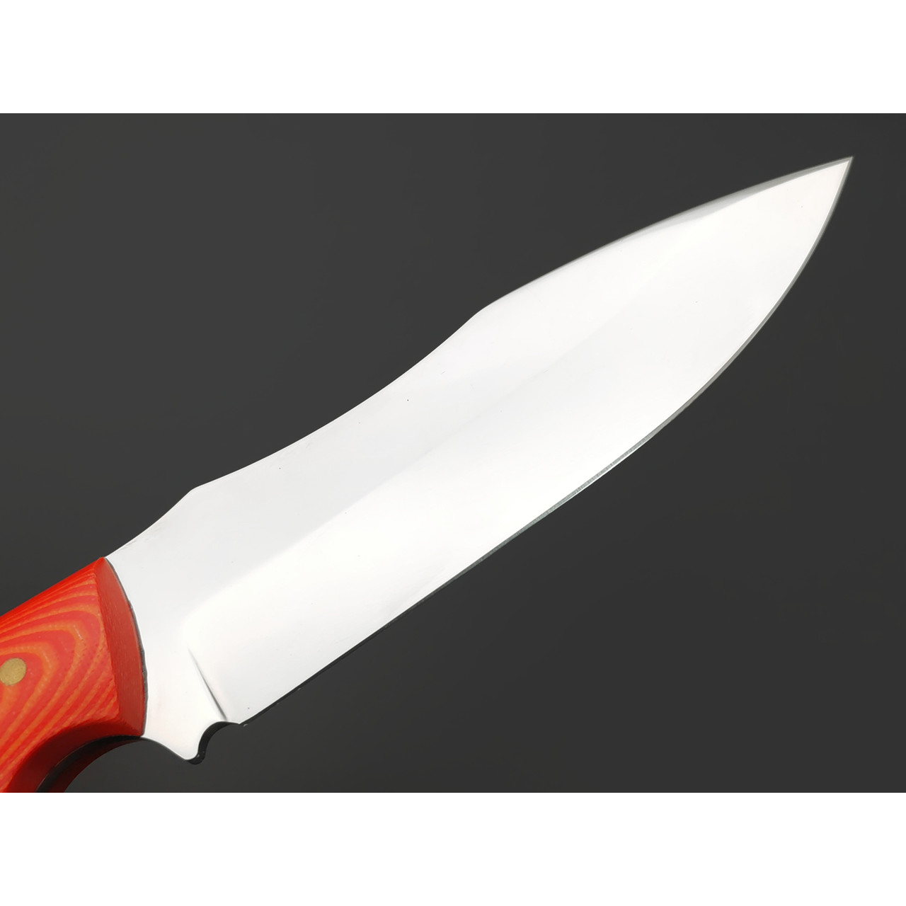 Товарищество Завьялова нож Ящер сталь Sleipner, рукоять G10 red & orange, пины латунь