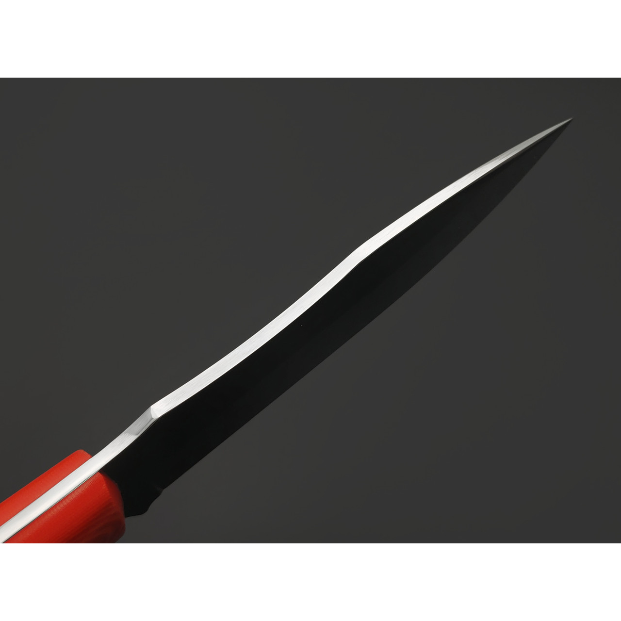 Товарищество Завьялова нож Ящер сталь Sleipner, рукоять G10 red & orange, пины латунь