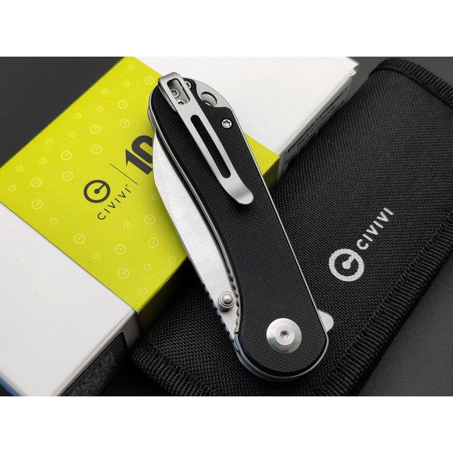 Civivi нож складной Elementum C18062AF-1 сталь Nitro-V satin, рукоять G10 black