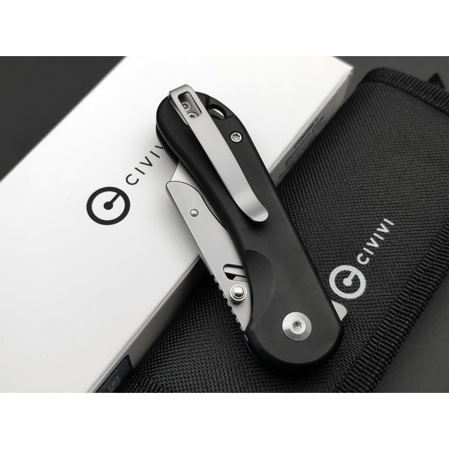 Civivi нож складной Elementum Utility 3 Blades C23039B-1 сталь 6Cr13, рукоять Aluminum black