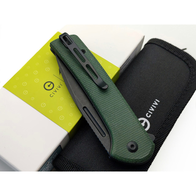 Civivi нож складной Conspirator C21006-2 сталь Nitro-V блэквош, рукоять Micarta green