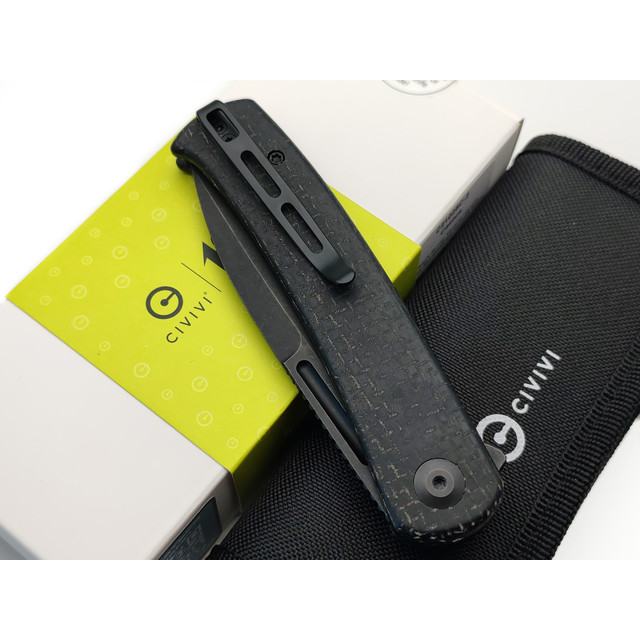 Civivi нож складной Caetus C21025C-2 сталь 14C28N блэквош, рукоять Micarta black burlap