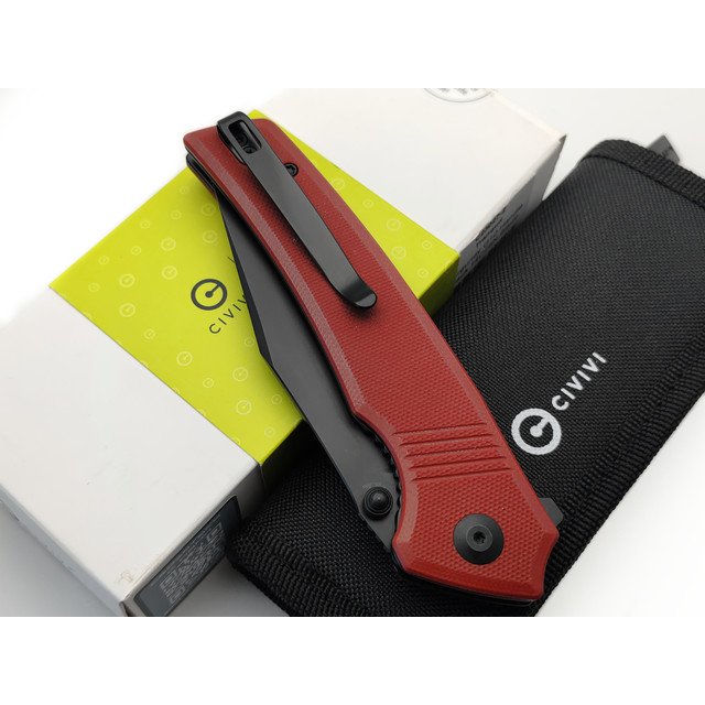 Civivi нож складной Tranquil C23027-2 сталь 14C28N black, рукоять G10 burgundy