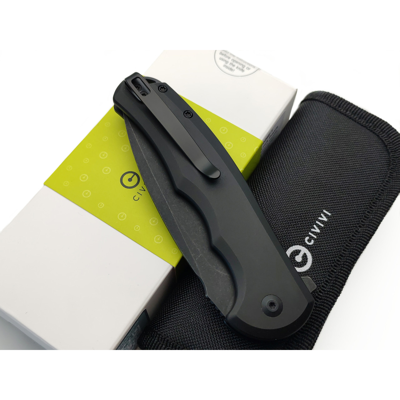 Civivi нож складной Praxis Button Lock C18026E-1 сталь Nitro-V блэквош, рукоять Aluminum black