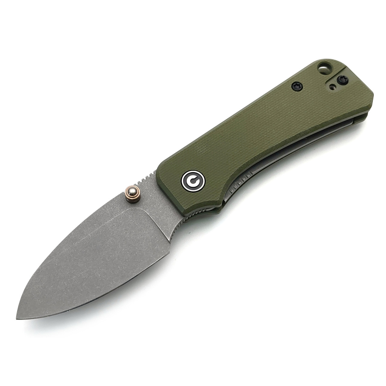 Civivi нож складной Baby Banter C19068S-5 сталь Nitro-V gray стоунвош, рукоять G10 green