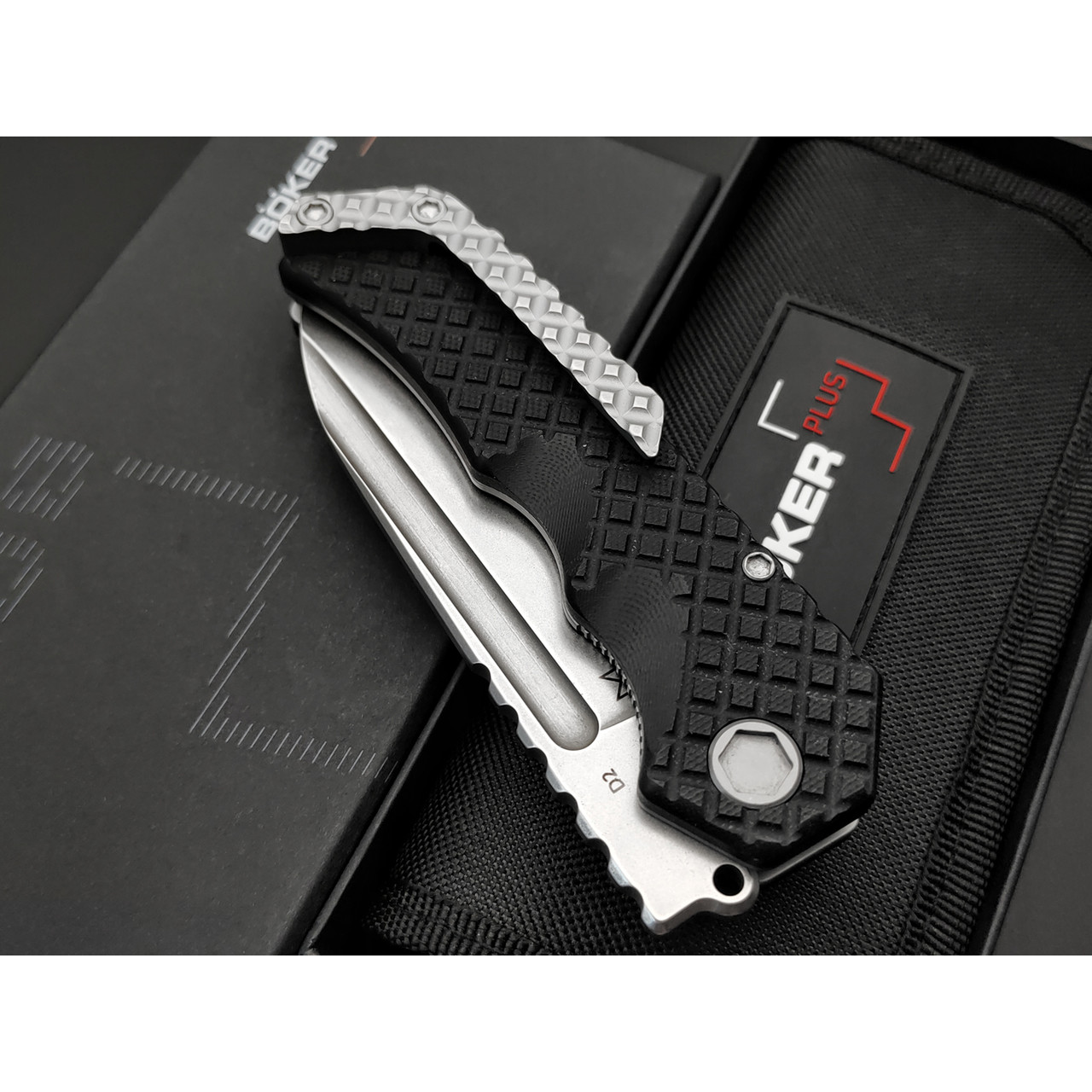 Boker Plus нож складной Hermod Folder 01BO914 сталь D2 стоунвош, рукоять G10 black