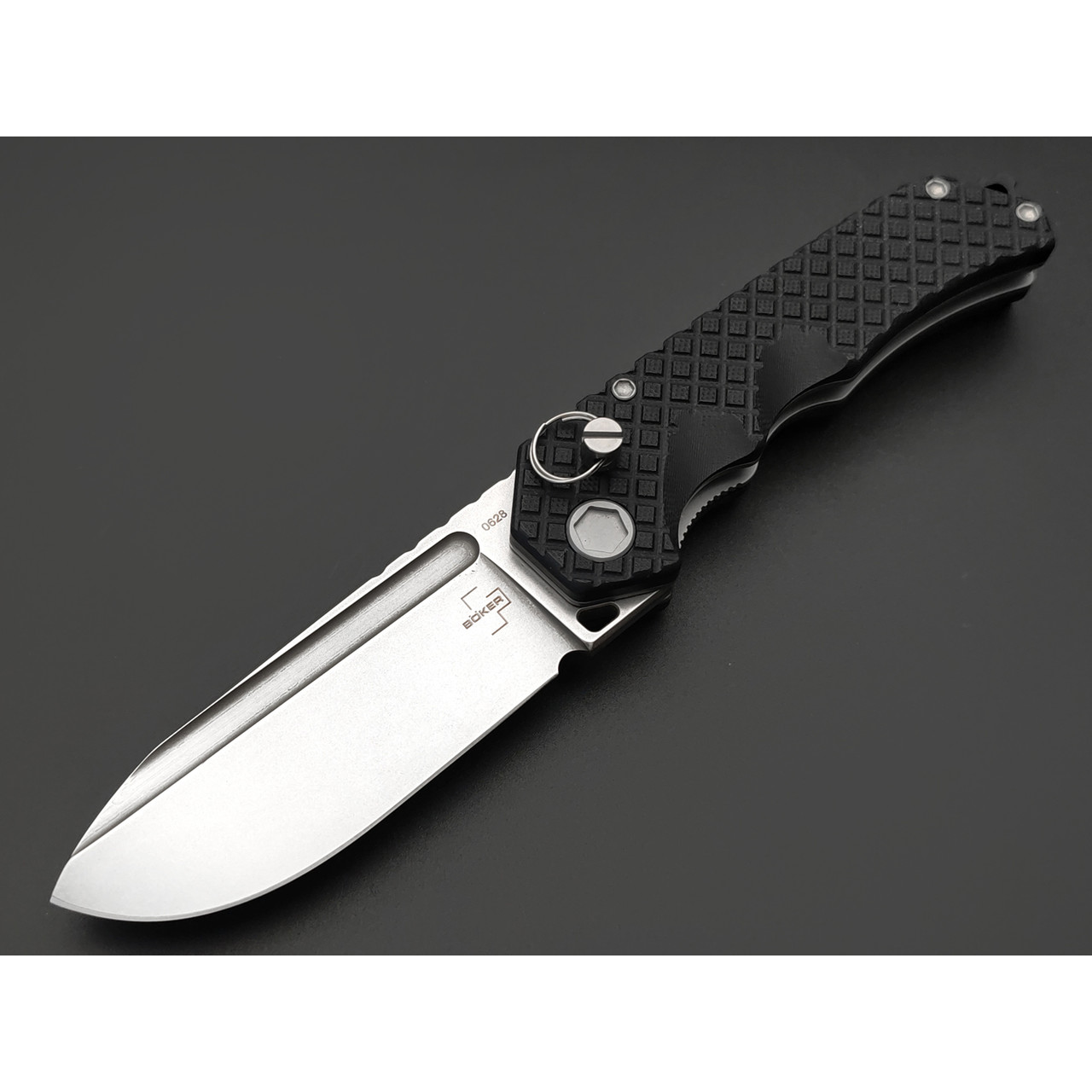 Boker Plus нож складной Hermod Folder 01BO914 сталь D2 стоунвош, рукоять G10 black