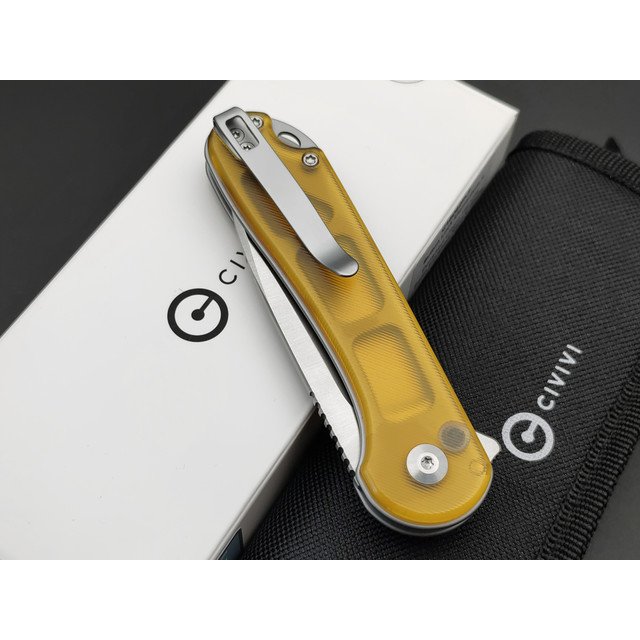 Civivi нож складной Elementum II Button Lock C18062P-7 сталь Nitro-V satin, рукоять Ultem polished