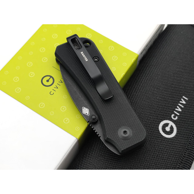 Civivi нож складной Baby Banter C19068S-2 сталь Nitro-V блэквош, рукоять G10 black