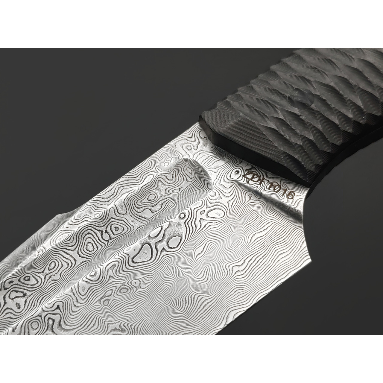 Богдан Гоготов нож NBG-89 сталь ZDI 1016, рукоять Carbon fiber