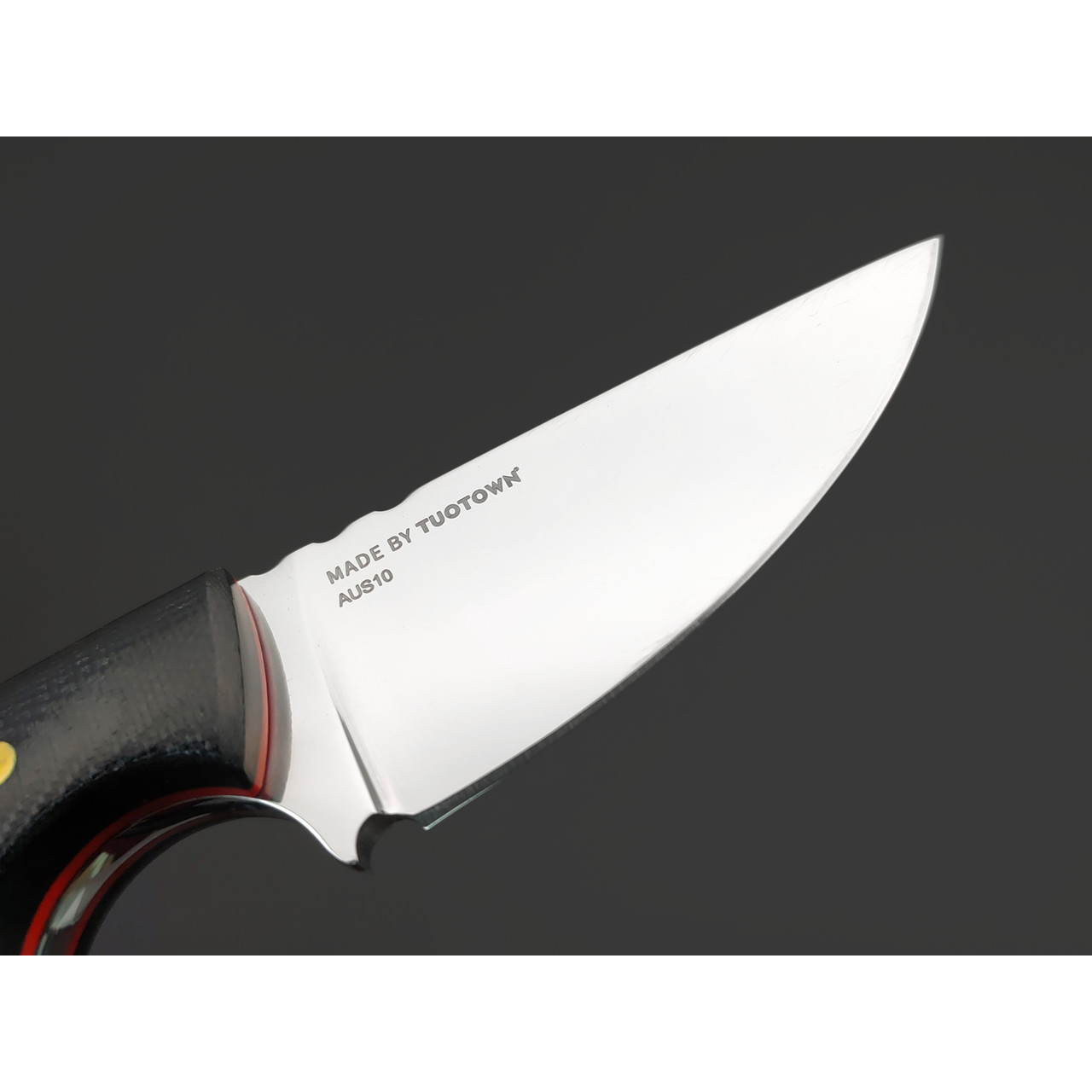 Товарищество Завьялова нож Шейный-Б сталь Aus-10, рукоять G10 black & red
