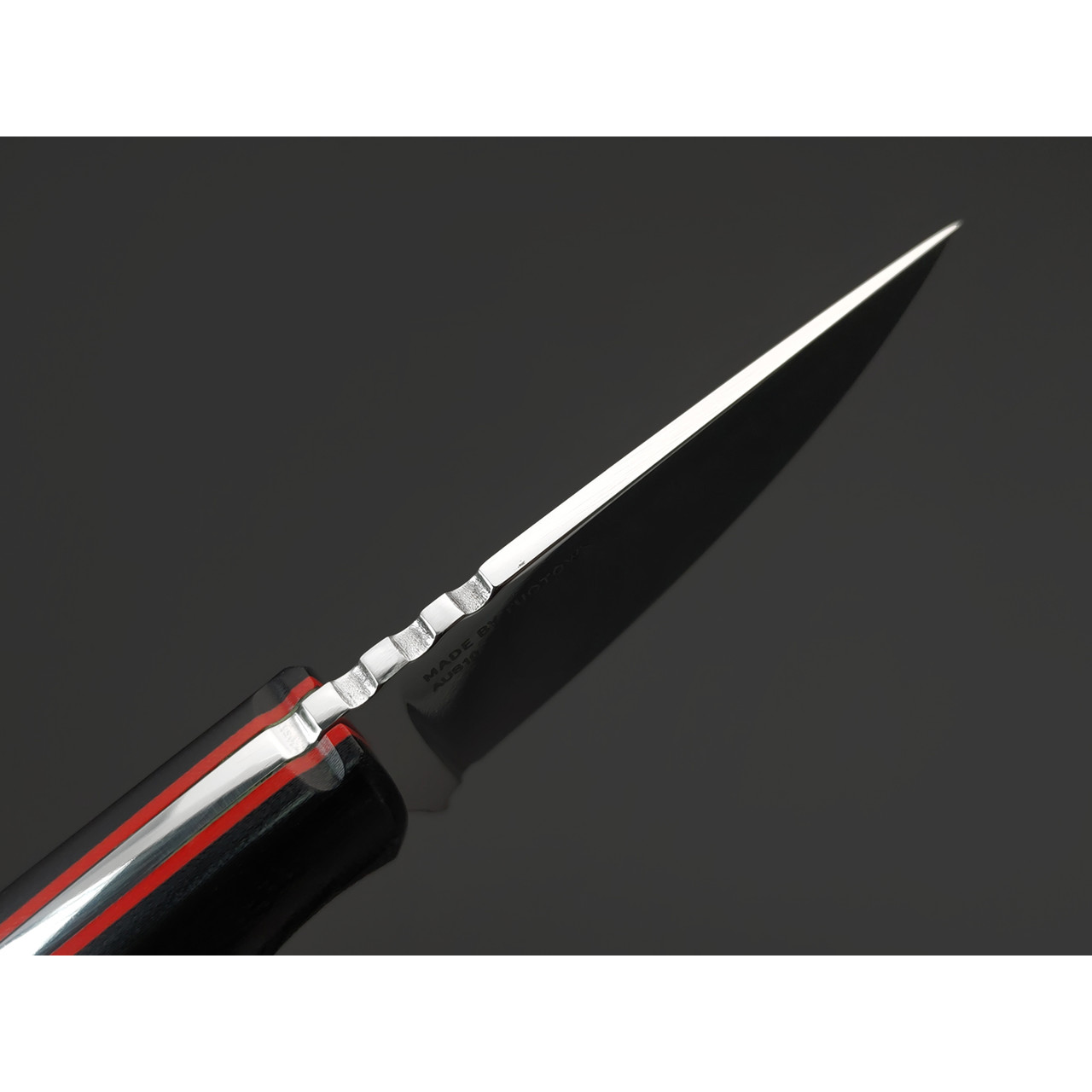 Товарищество Завьялова нож Шейный-Б сталь Aus-10, рукоять G10 black & red
