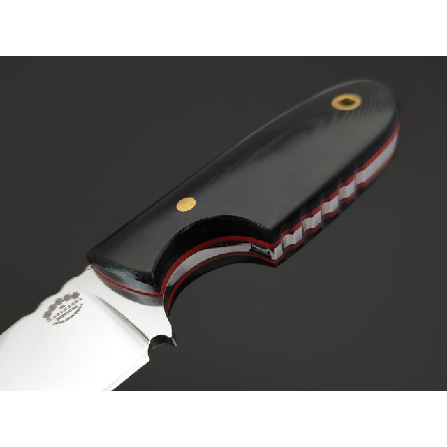 Товарищество Завьялова нож Шейный-Б сталь Aus-10, рукоять G10 black & red