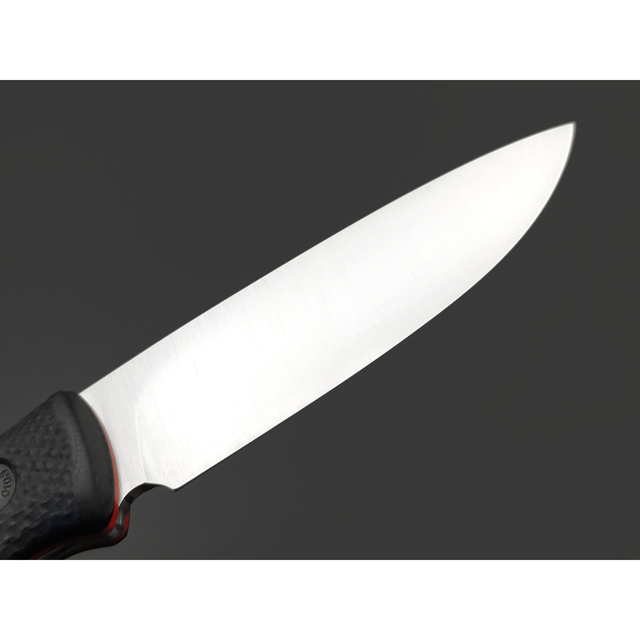 Град Горький нож Маус сталь Aus-10Co satin, рукоять G10 black & red