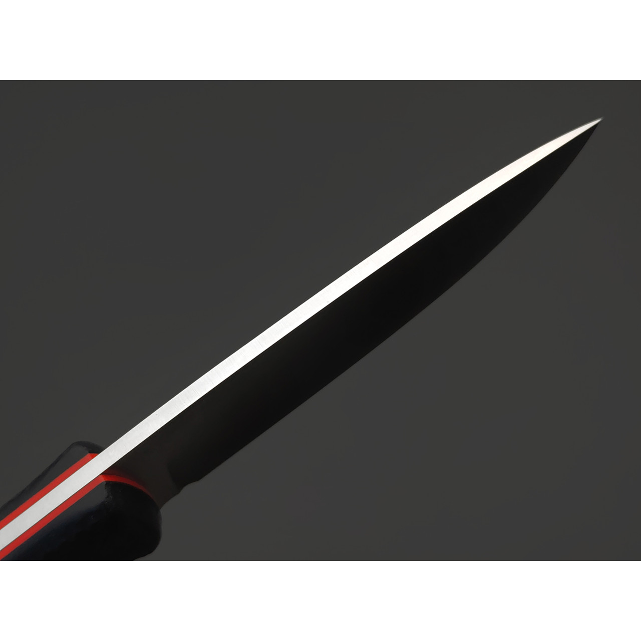 Град Горький нож Маус сталь Aus-10Co satin, рукоять G10 black & red