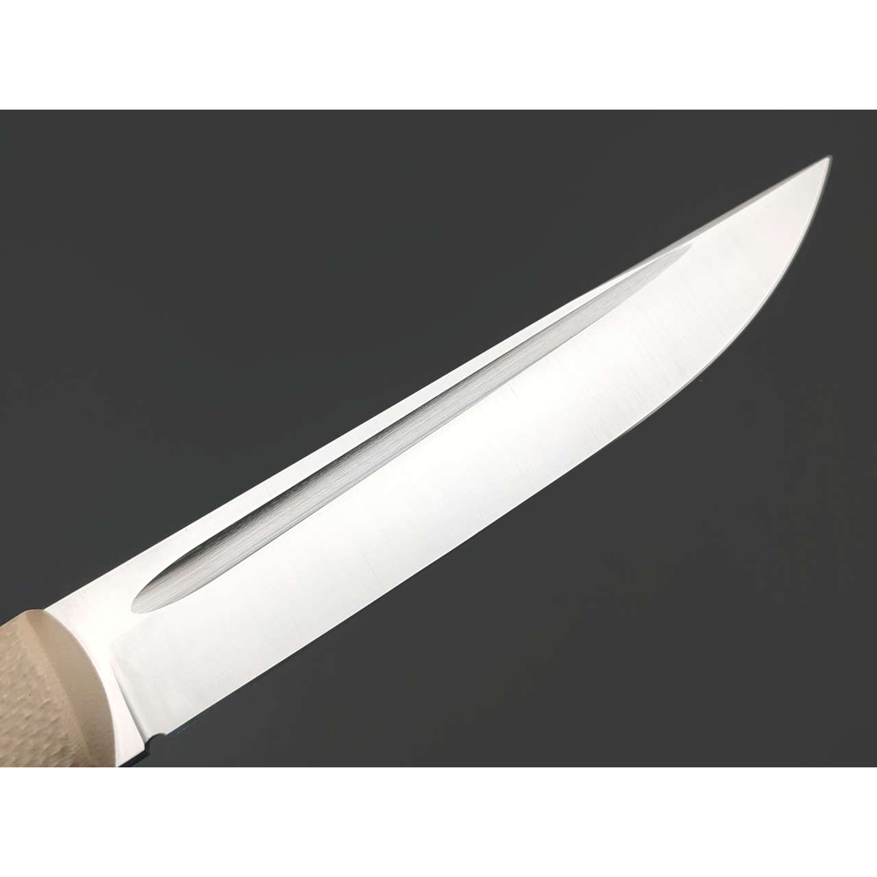 Град Горький нож Большой Техно-Томми сталь D2 satin, рукоять G10 tan & black