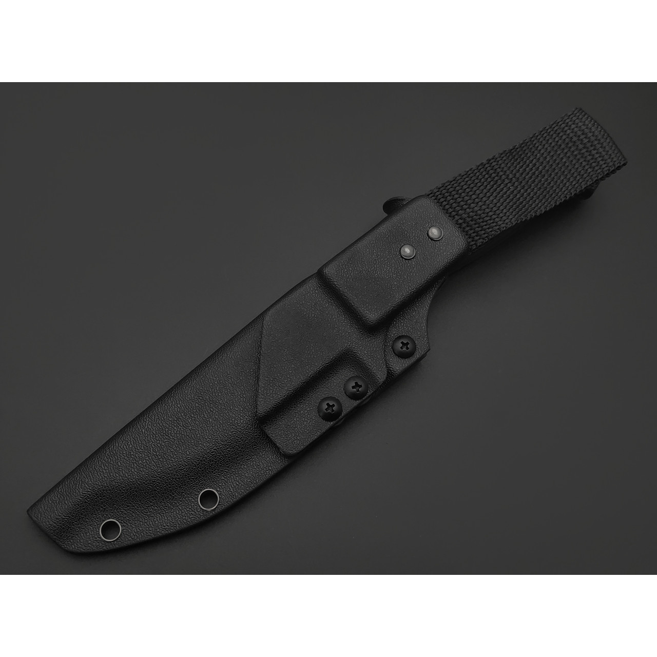Град Горький нож Охотник сталь VG-10 satin, спуски конвекс, рукоять G10 black & blue