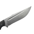 Град Горький нож Боуи сталь D2 травление, рукоять G10 black & red