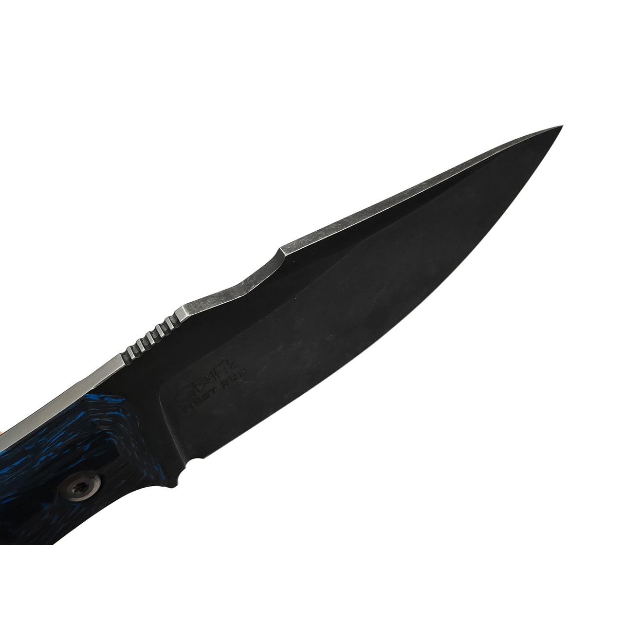 BRK нож Женьшень First Run сталь Elmax блэквош, рукоять Carbon fiber chaotic blue