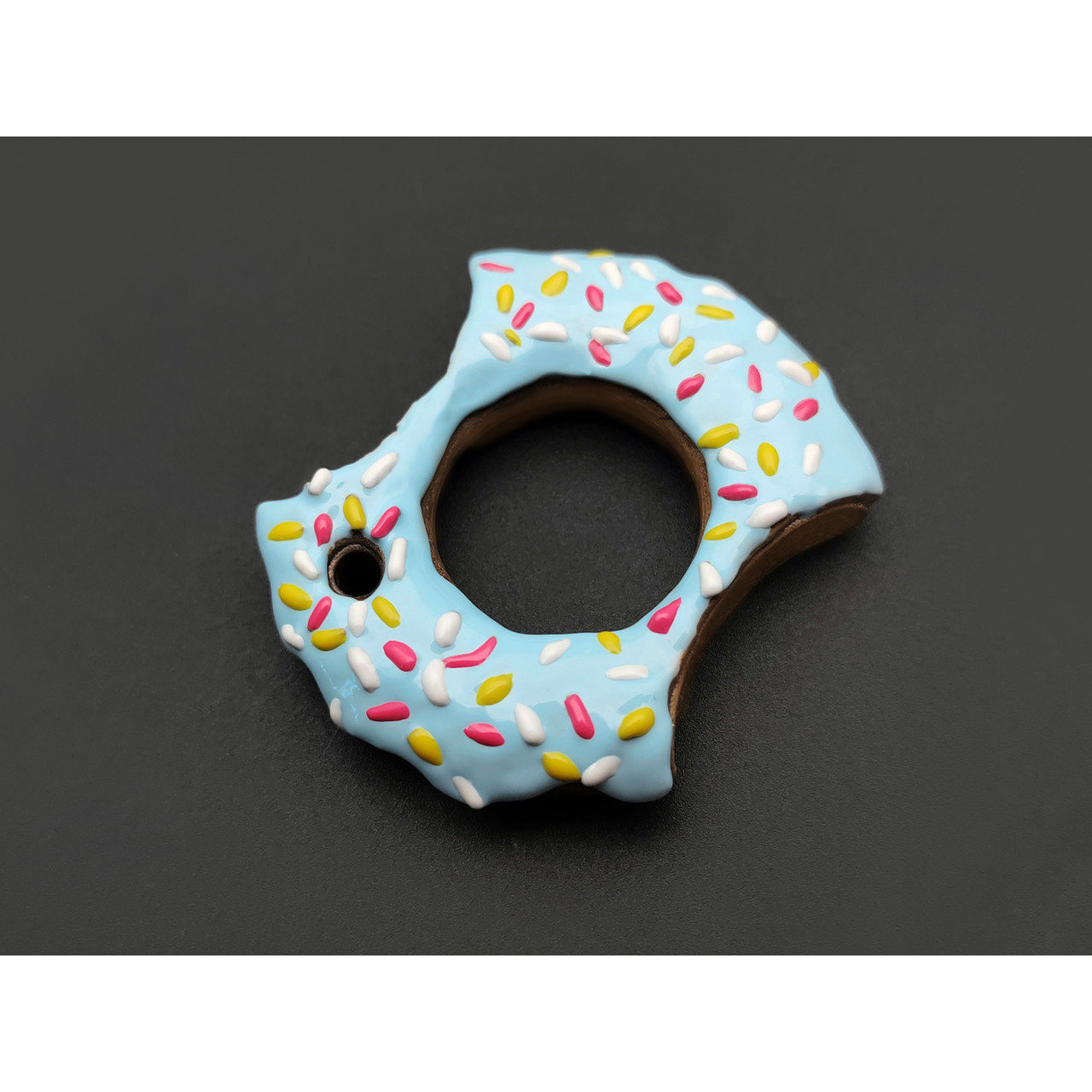 Exodus.EDC кнак "Donut" латунь, эмаль голубая
