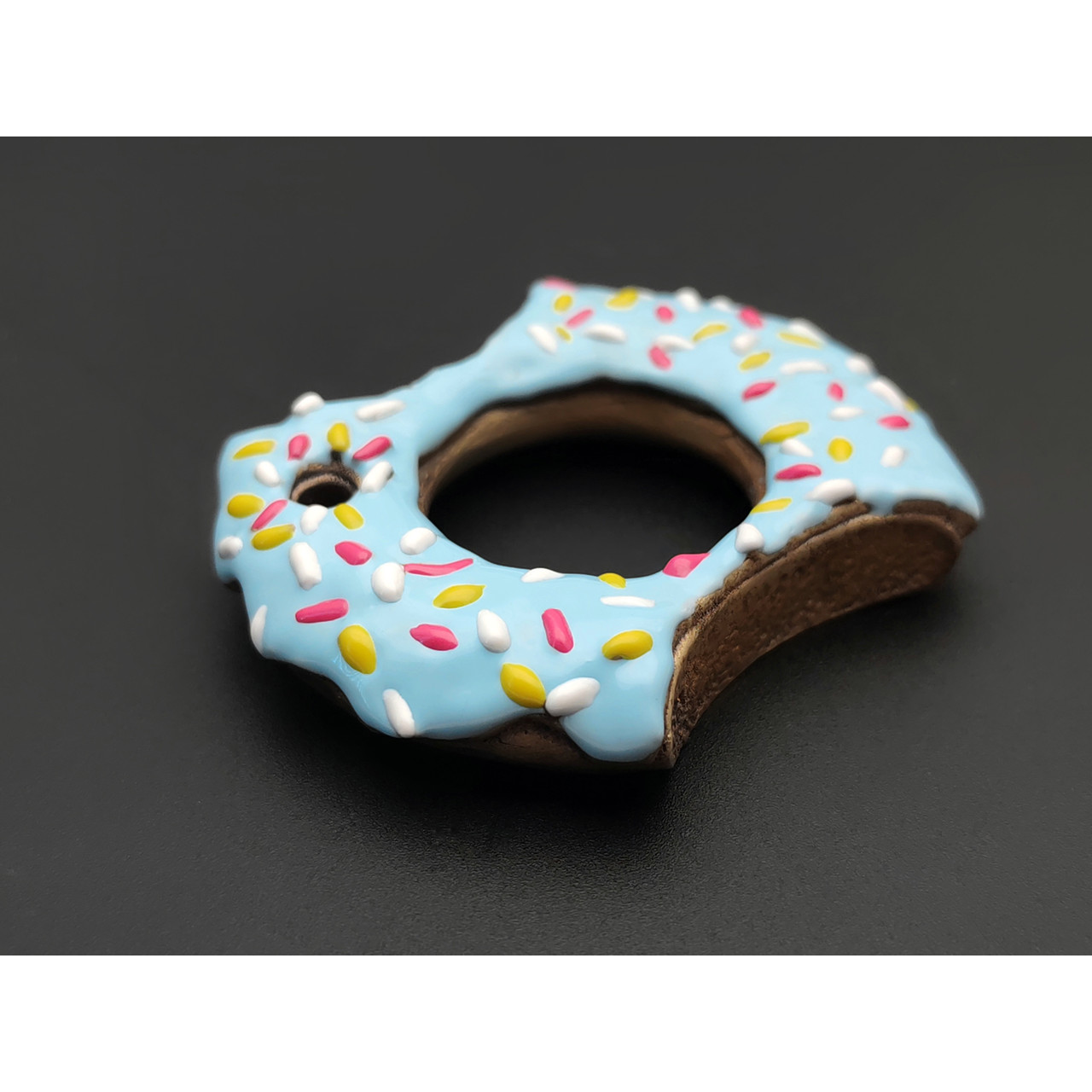 Exodus.EDC кнак "Donut" латунь, эмаль голубая