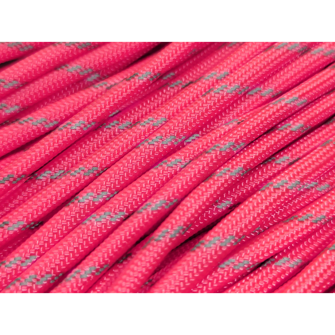 CORD Paracord 550 Светоотражающий Reflective Neon Pink