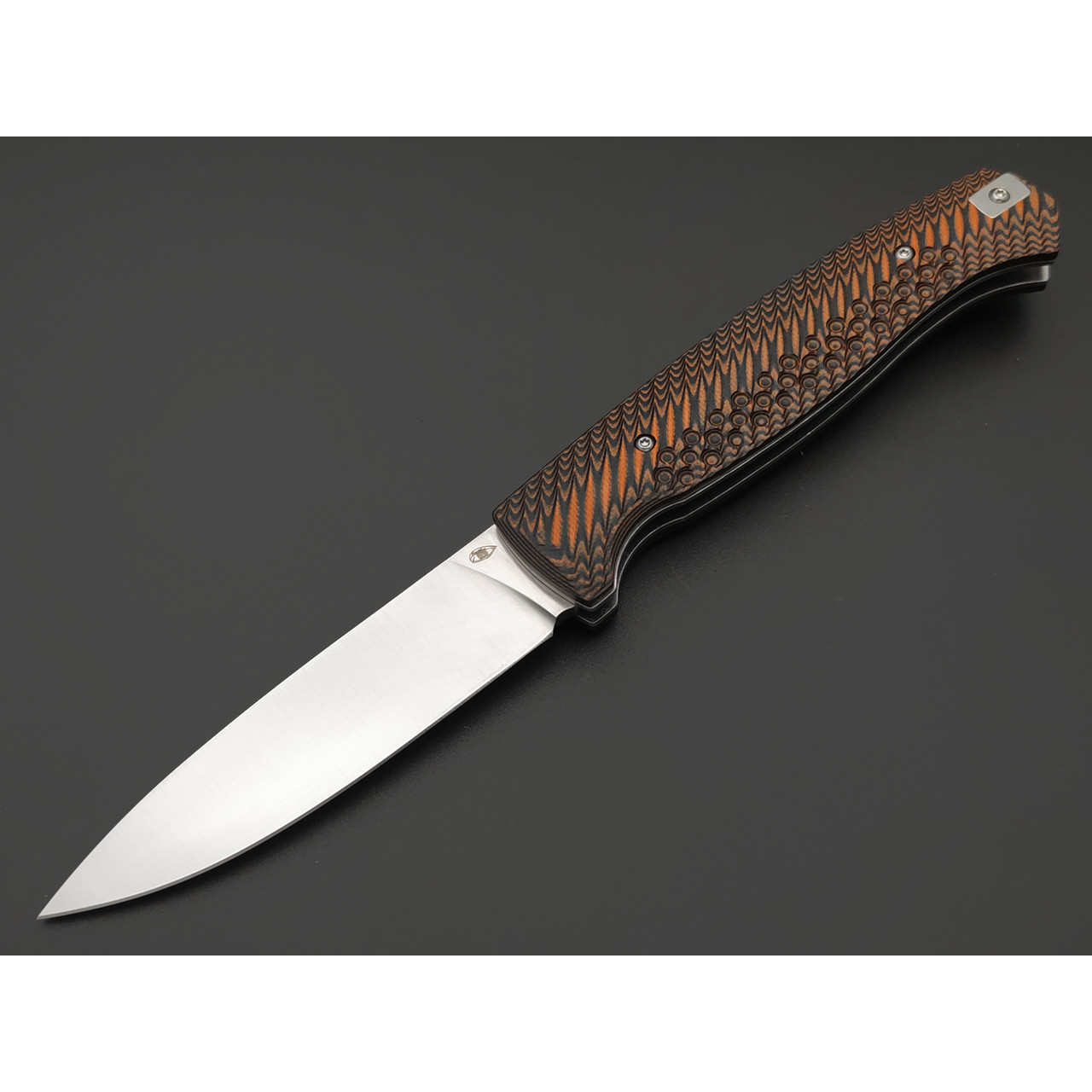Reptilian складной нож Квест-01 сталь D2 satin, рукоять G10 black & brown
