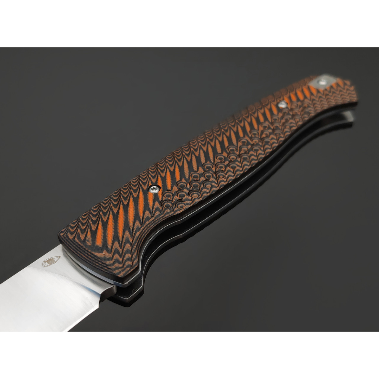 Reptilian складной нож Квест-01 сталь D2 satin, рукоять G10 black & brown