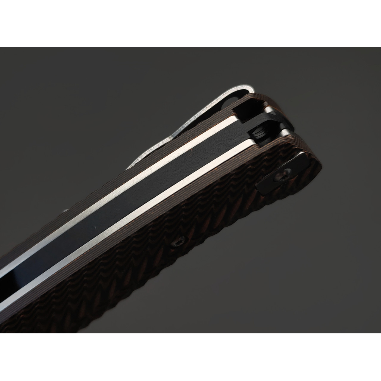 Reptilian складной нож Квест-01 сталь D2 satin, рукоять G10 black & brown