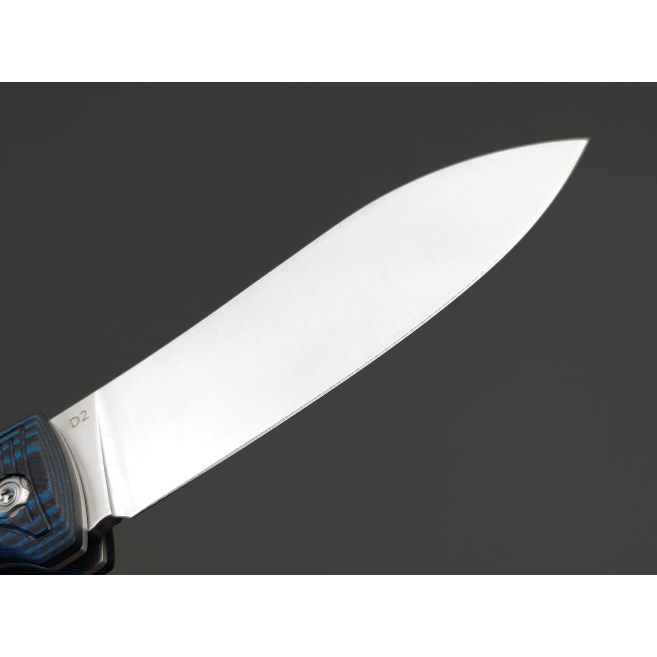 Reptilian складной нож Квест-04 сталь D2 satin, рукоять G10 black & blue
