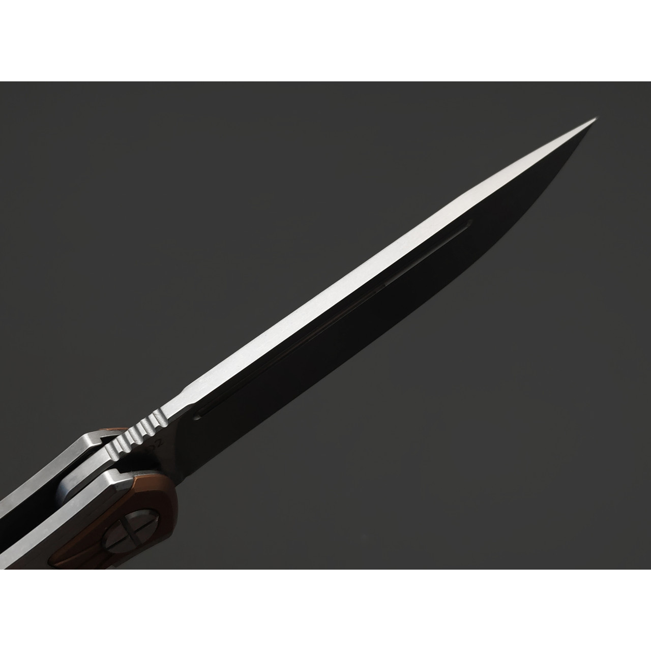 Reptilian складной нож Кот-03 сталь D2 стоунвош, рукоять Carbon red, steel