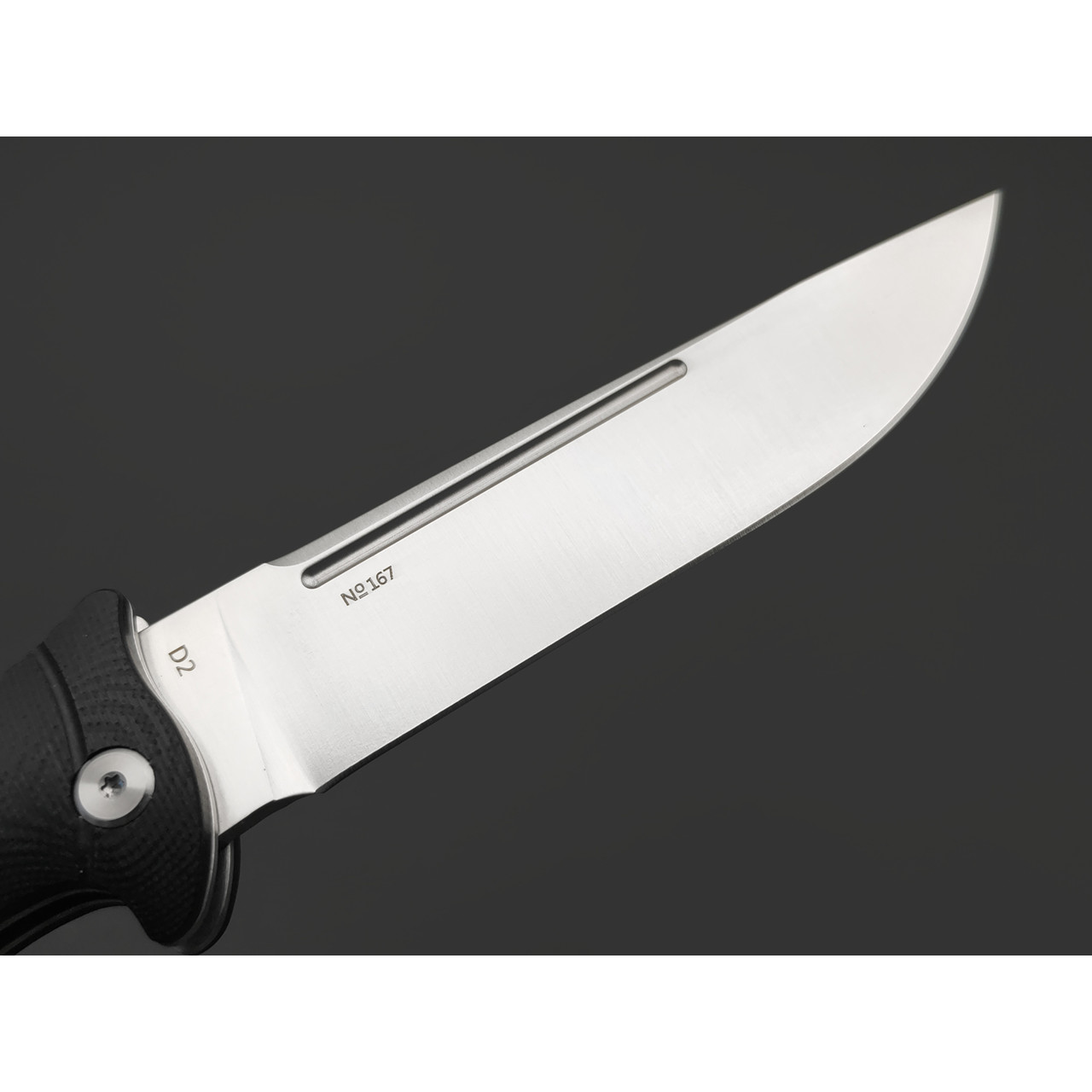 Reptilian складной нож Финка-01 сталь D2 satin, рукоять G10 black